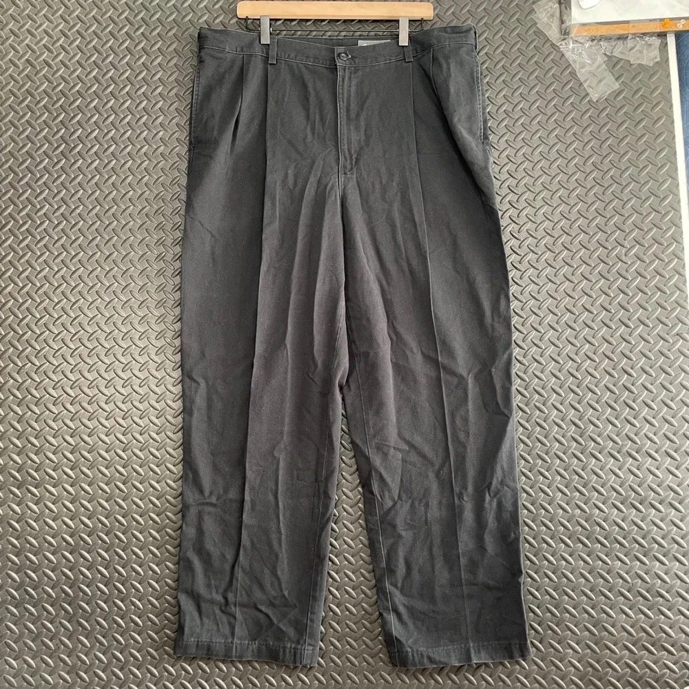Eddie Bauer Black Chino Relaxed Fit Casual Wear Pants Men's Size 40 Tall